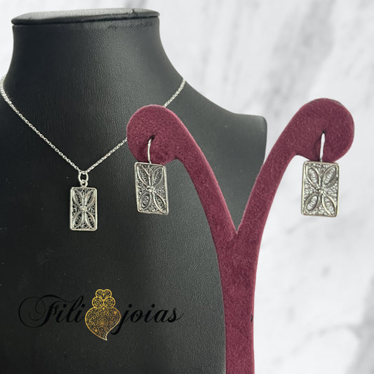 Conjunto Retângulo de Filigrana