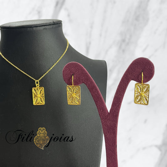 Conjunto Retângulo de Filigrana