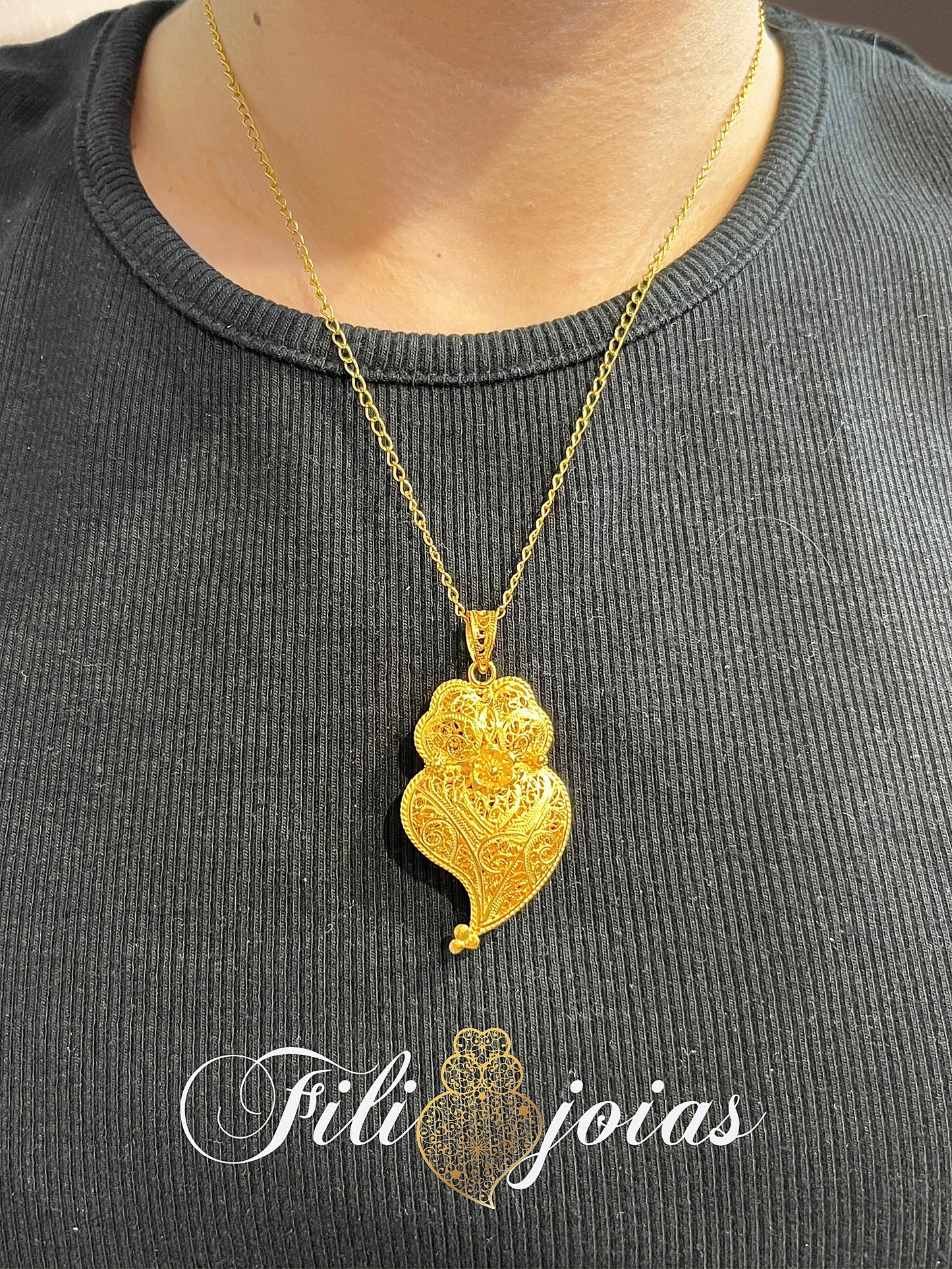 Coração de Viana Duplo e cordão