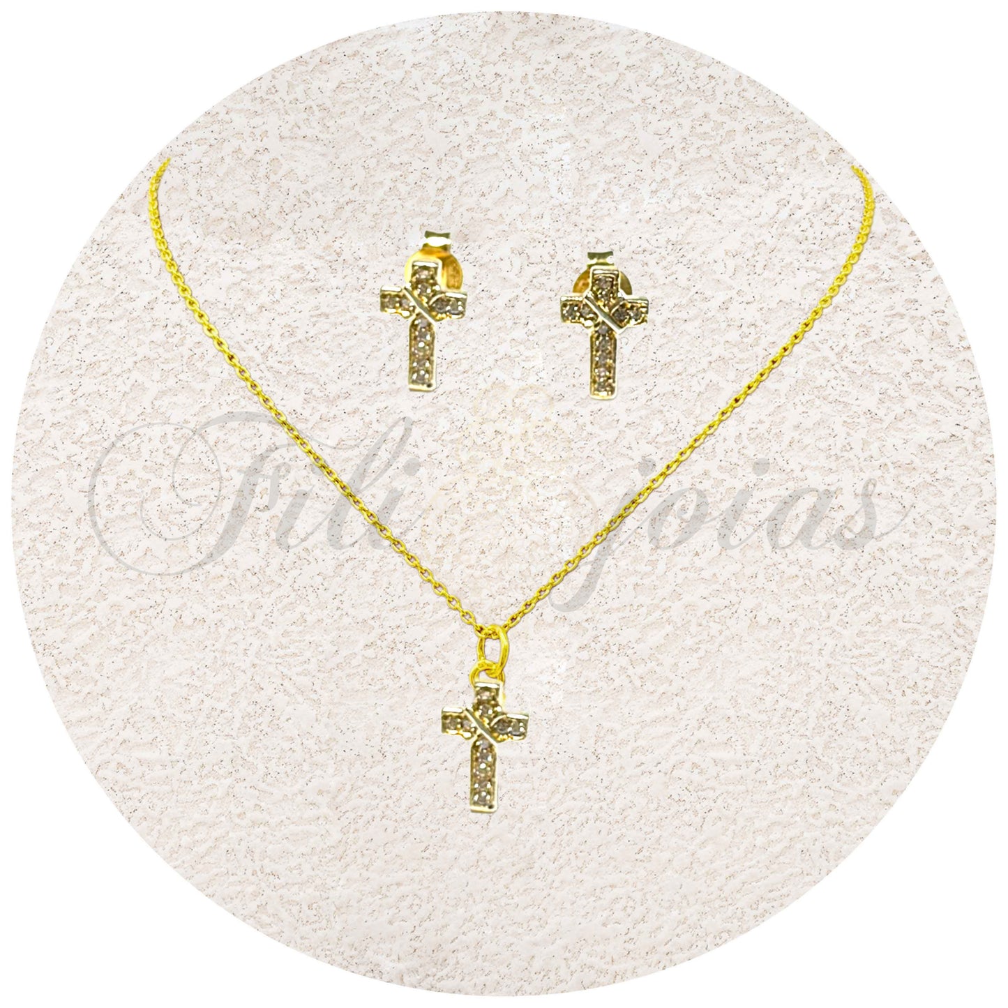 Conjunto de Cruzes com Zircónias