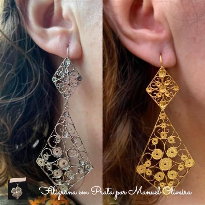 Brinco Gravata de Filigrana