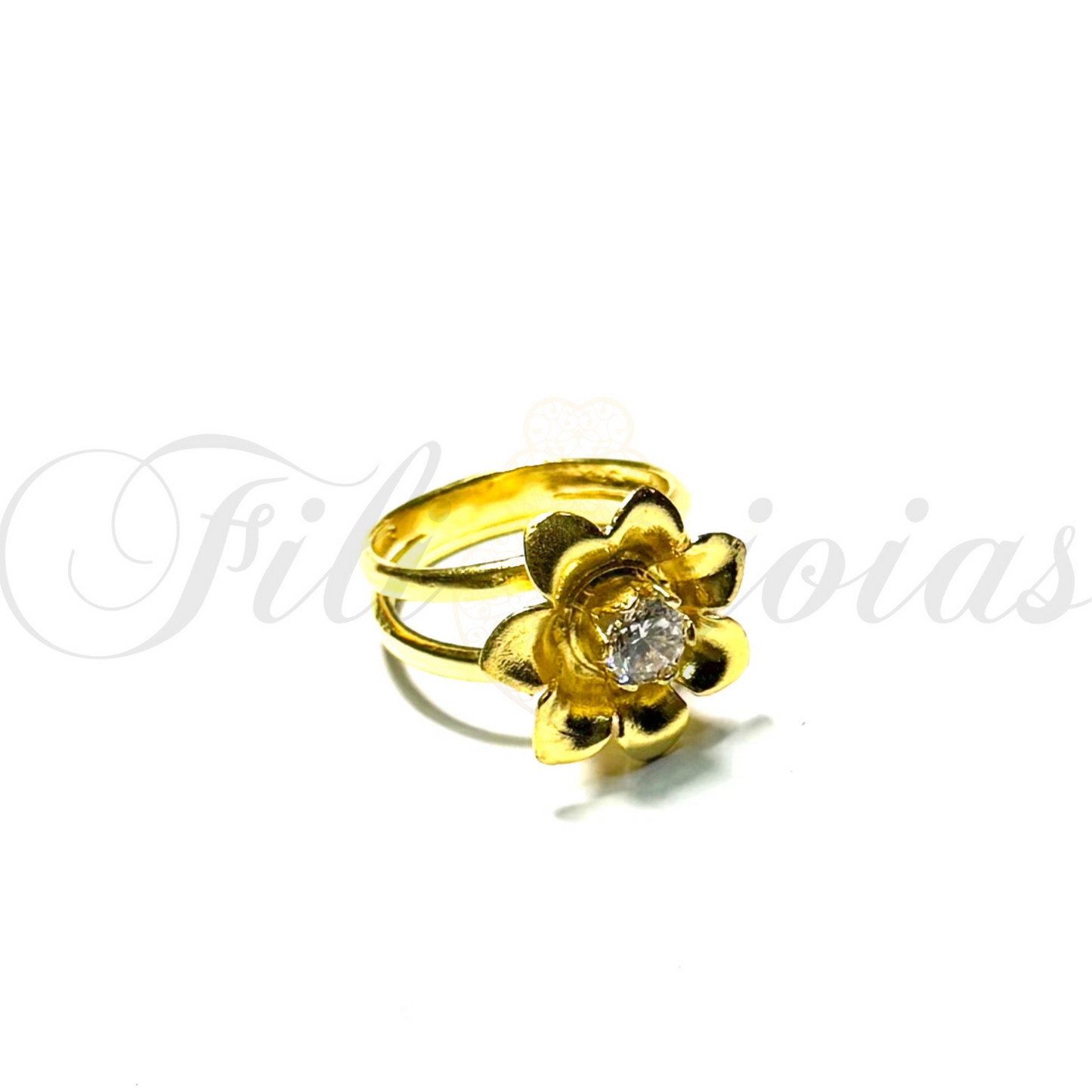 Anel Flor de Cristal