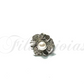 Anel Flor de Zircónias Brancas