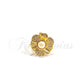 Anel Flor de Zircónias Brancas