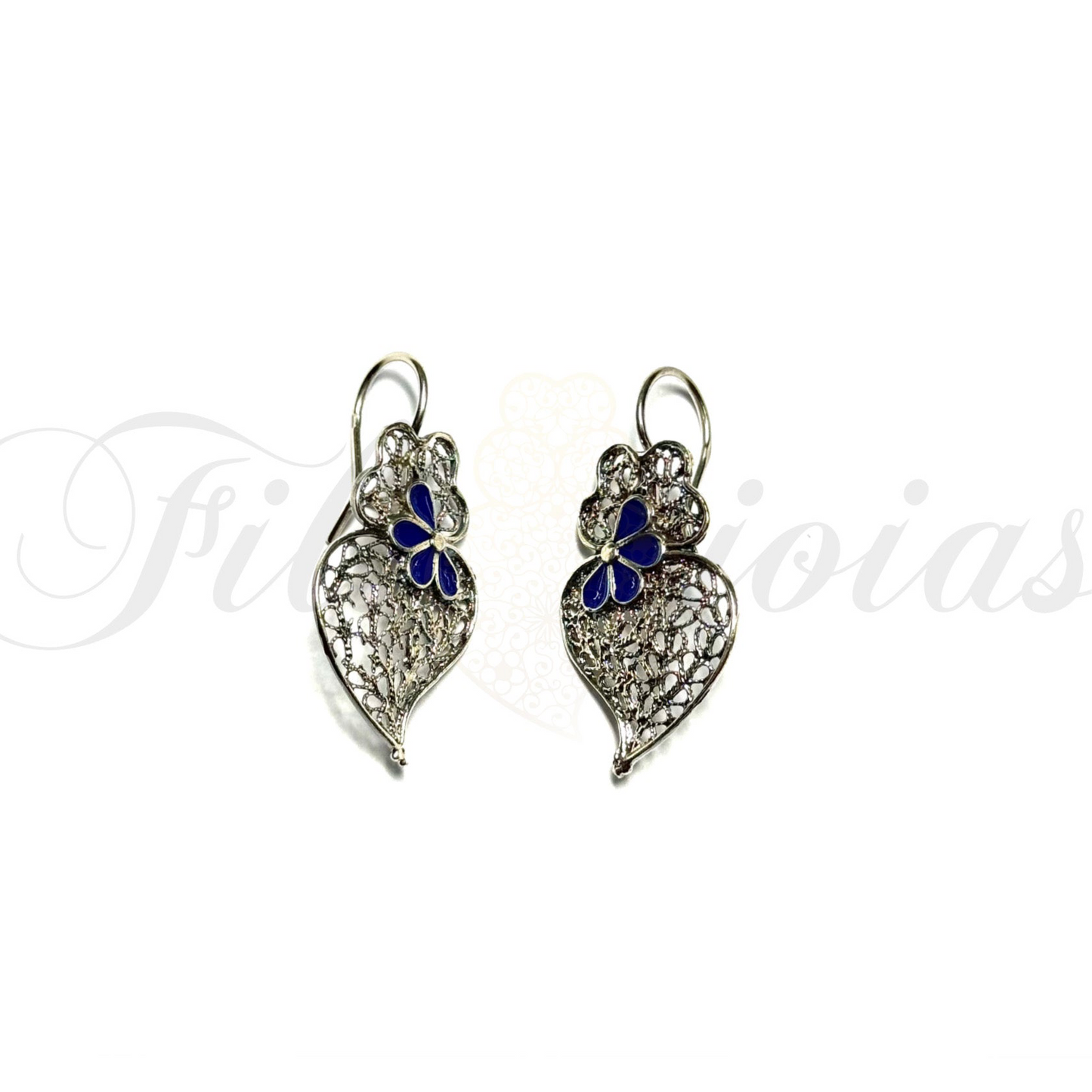 Brinco Coração de Viana Esmaltado