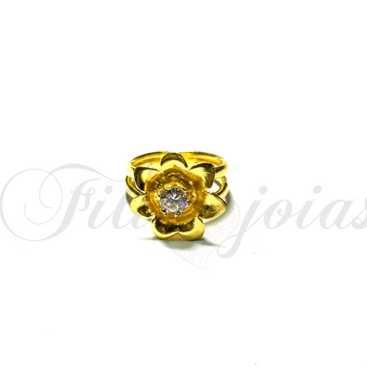 Anel Flor de Cristal