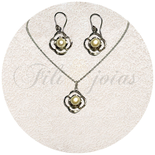 Conjunto Flor de Pérola